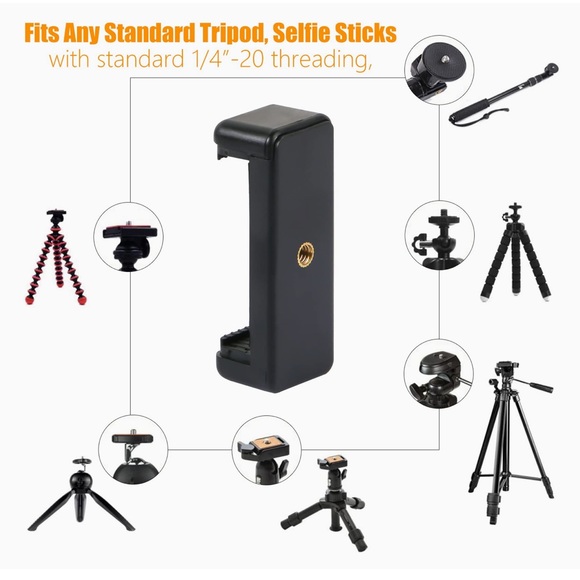 NEW Phone/Camera Holder + Mini Tripod Stand - Picture 11 of 16